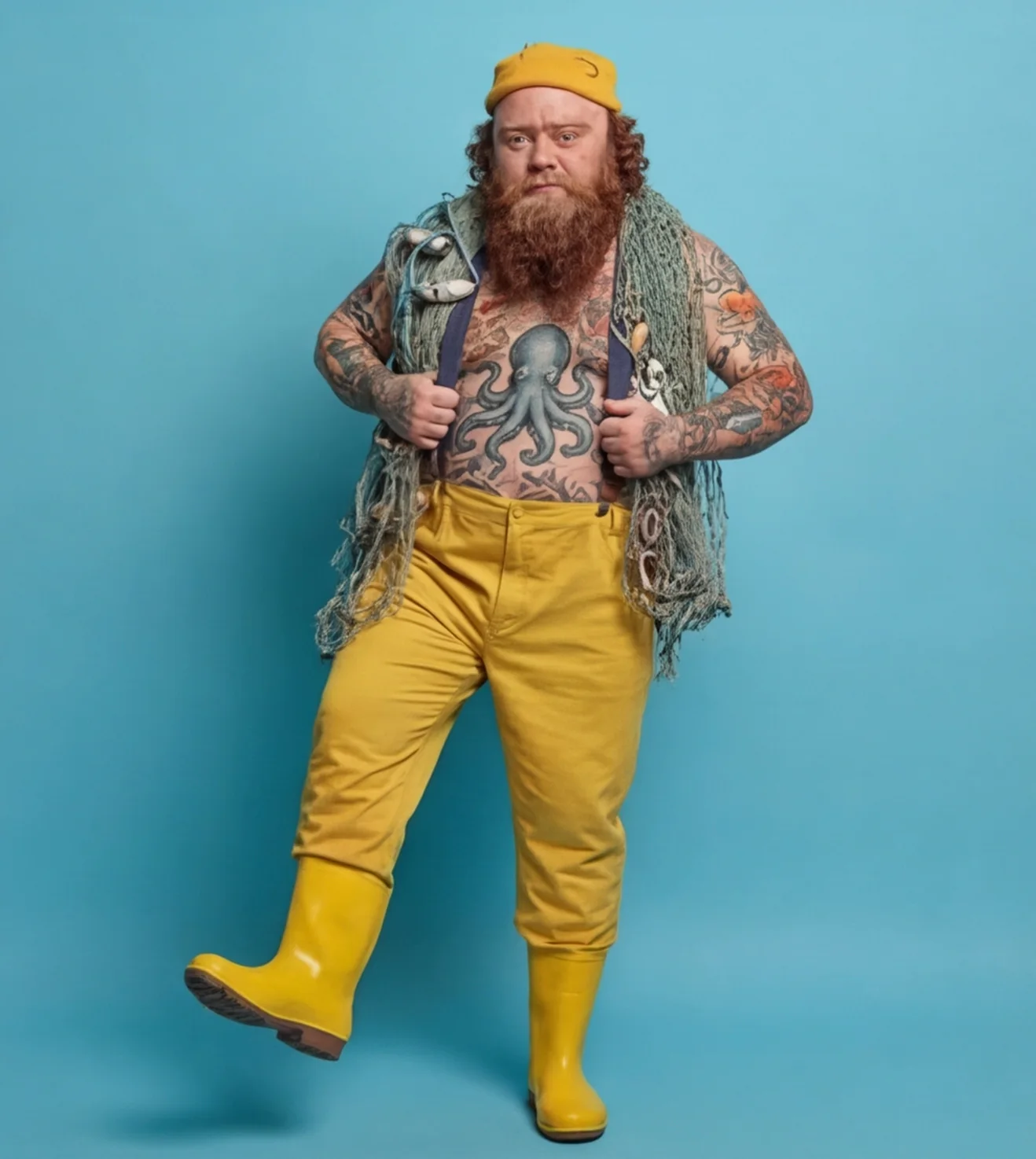 Full-length character study of the Brighton fisherman