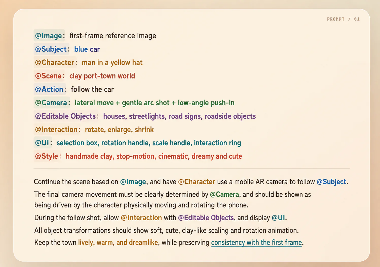 English refined prompt generated from the Reroll scene