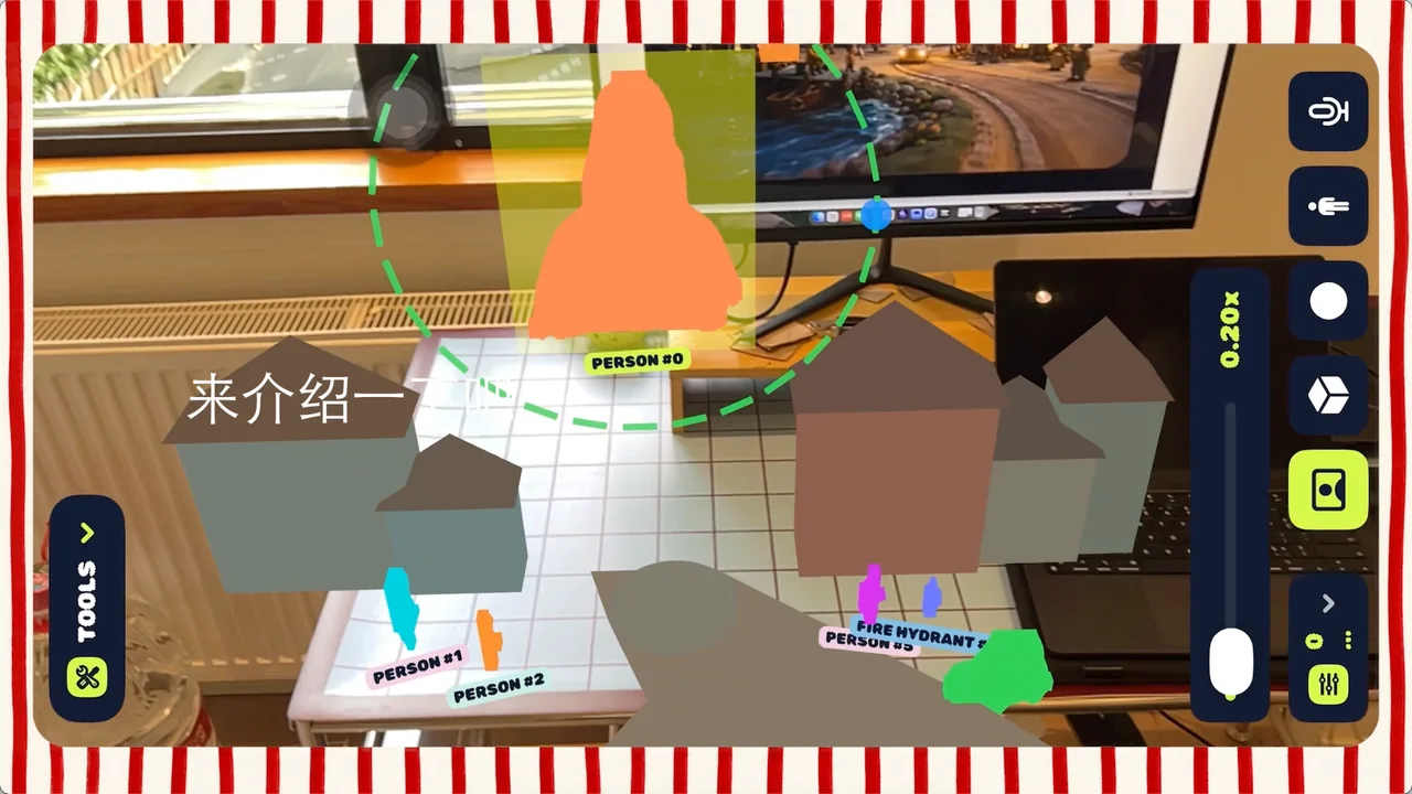 Editable Reroll scene in the iPhone AR camera