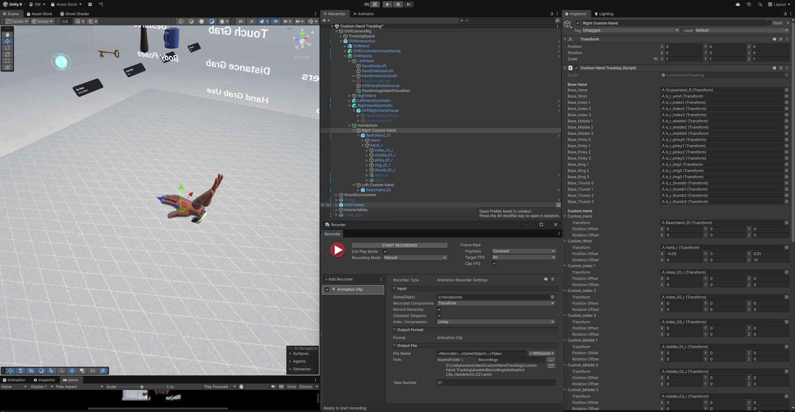 I record via Unity recorder + FBX converter, all in Unity
