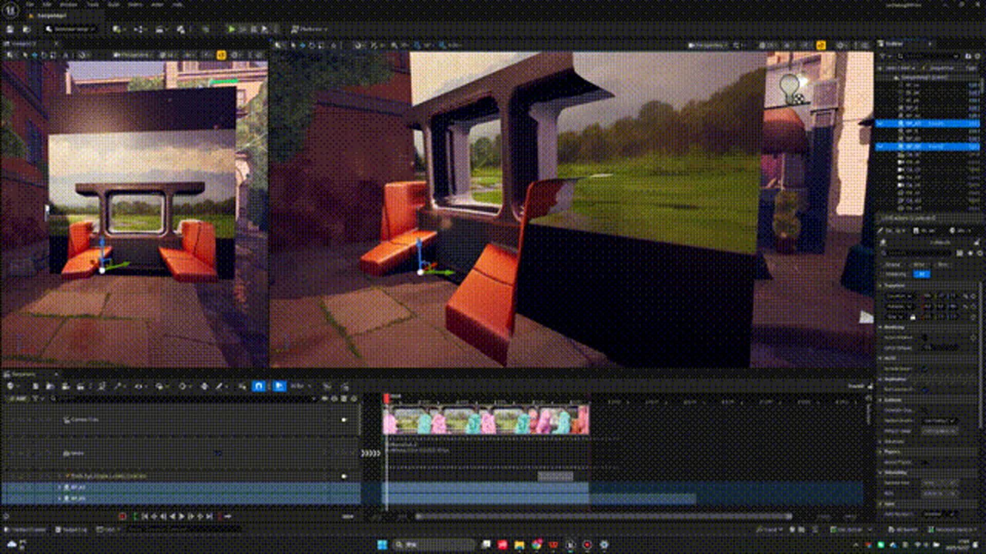 Sequence of talking, here I "fake" the background by a depth image, and use Dollars MoCap to do motion capture in blender