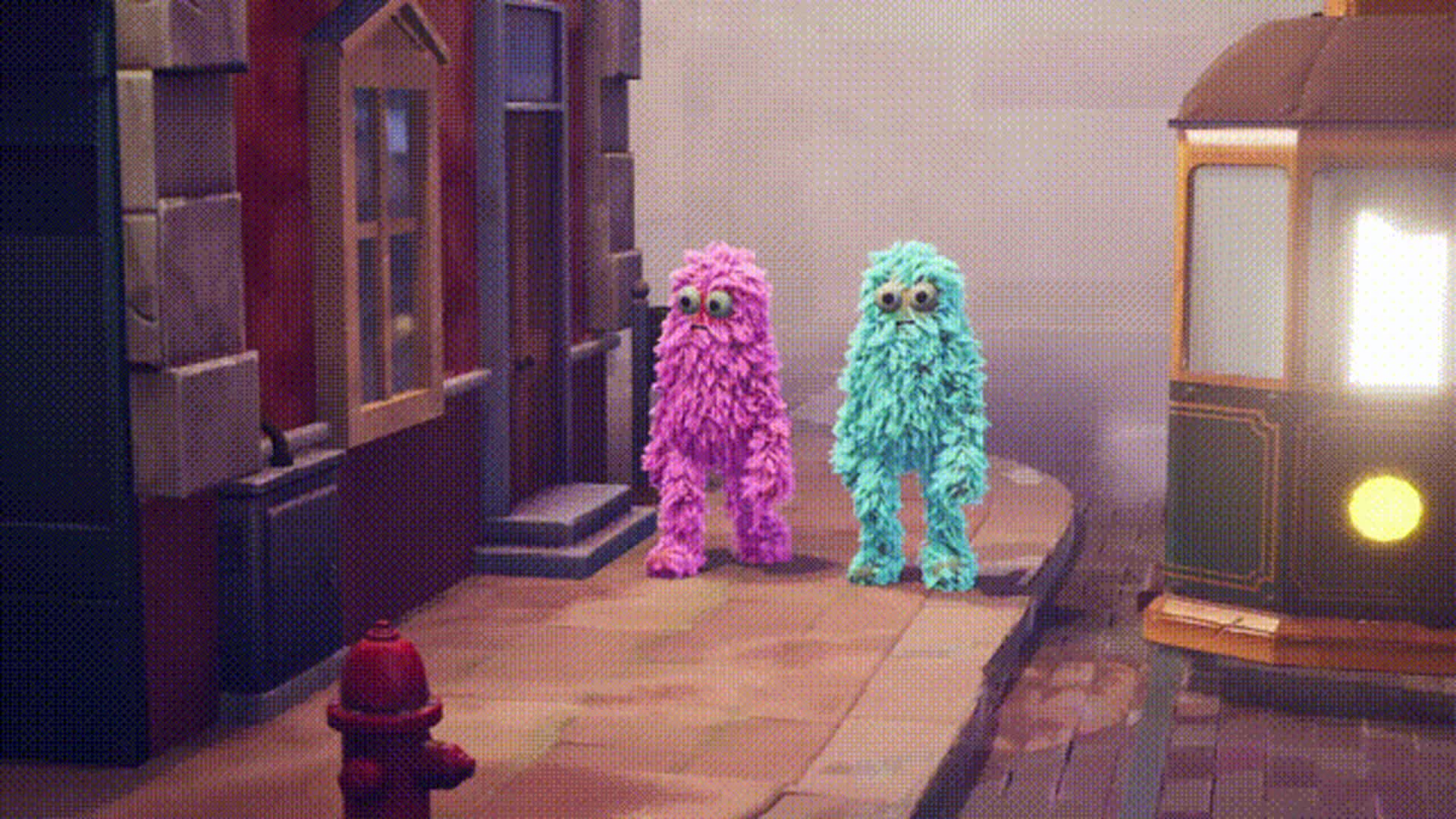 Movie cut of walking