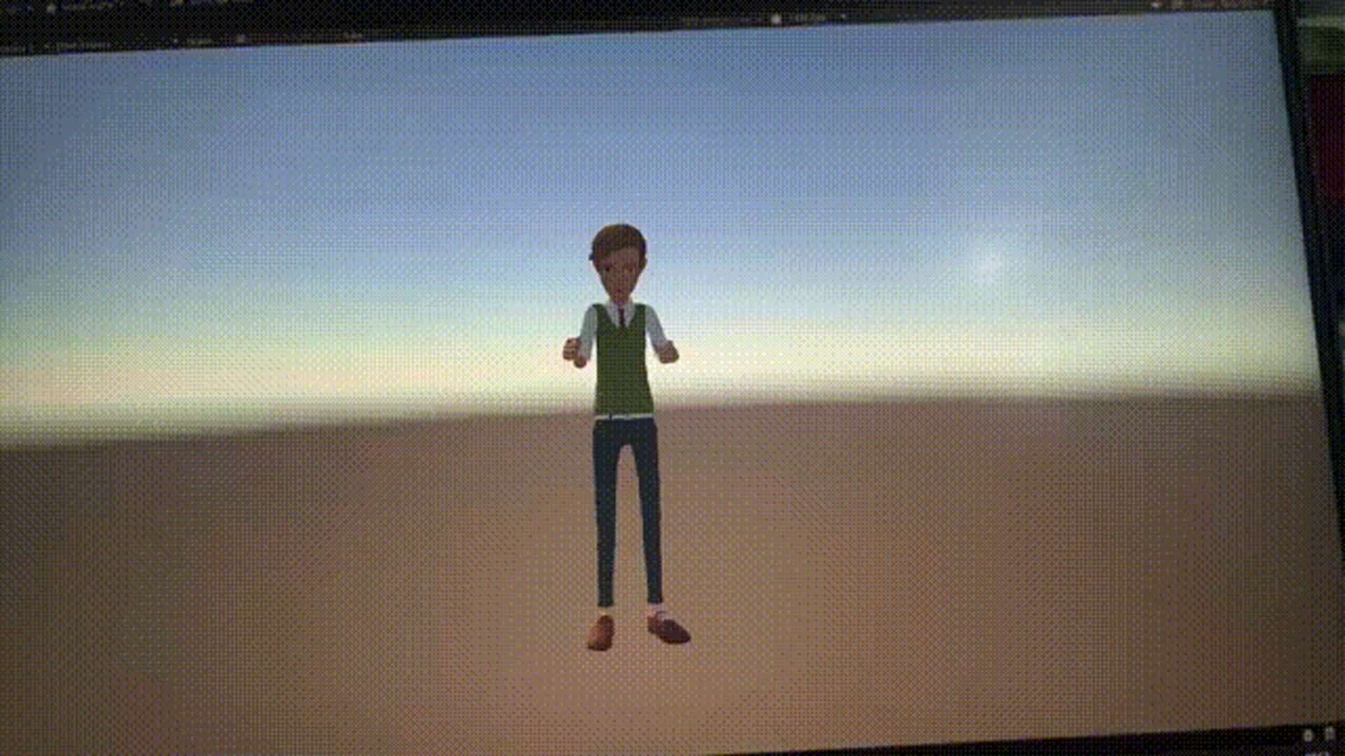 Full body animation recorded by Meta Quest headset